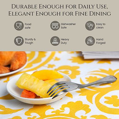 Knork 20-Piece Matte Silverware Set