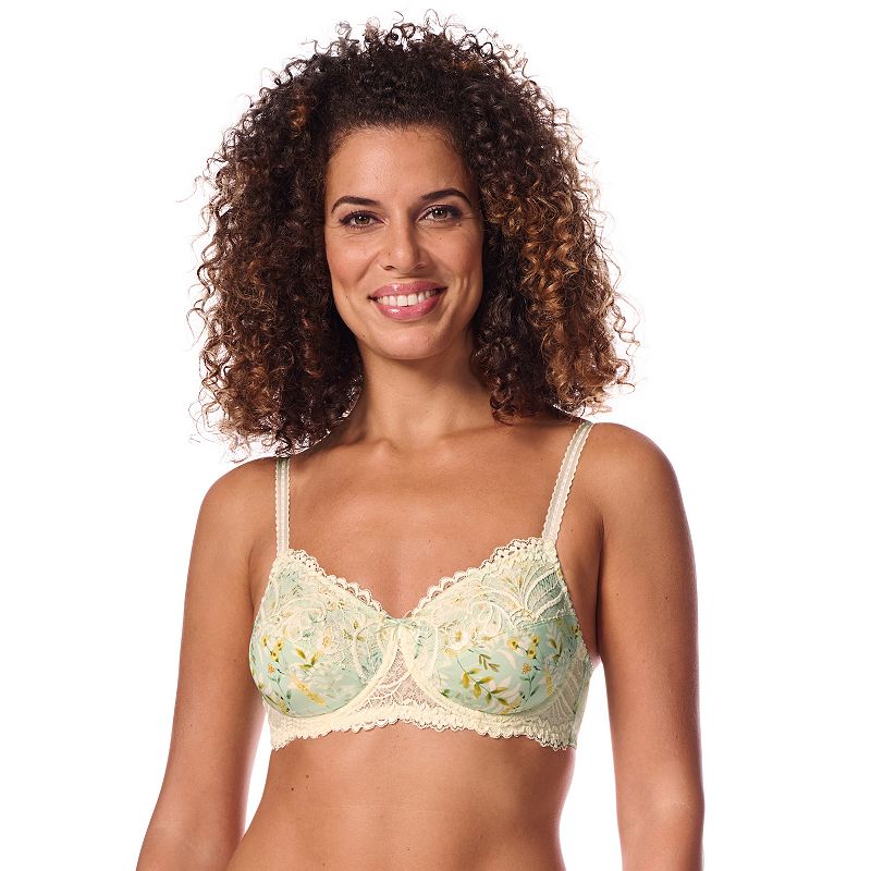 Amoena Kalina Underwire Bra 45090, Women's, Size: 38 C, Green Team