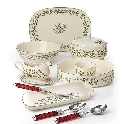 Lenox ホリデー ひいらぎ　皿　5枚 Holiday 5-Piece Place Setting – Lenox Corporation