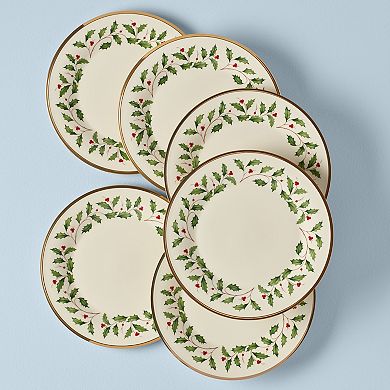 Lenox 6-Piece Holiday Dinner Plate Set