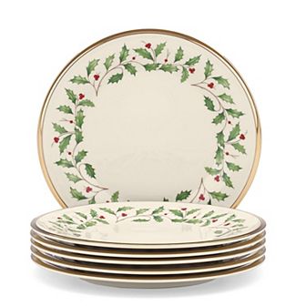 Lenox 3 pc Holiday Salad Plate Set