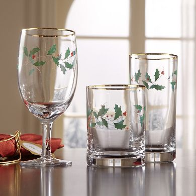 Lenox Holiday 4-Piece Highball Glass Set