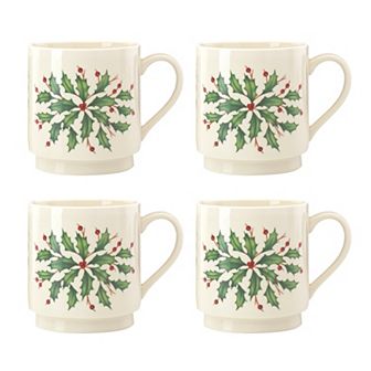 Lenox Hosting the Holidays 4 pc Stackable Mug Set