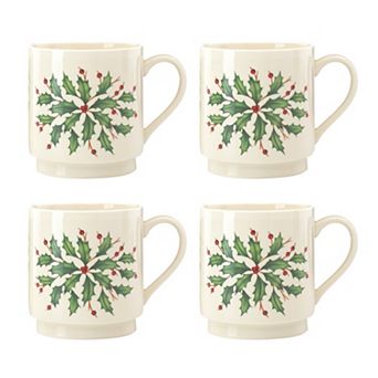 Lenox Hosting the Holidays 4 pc Stackable Mug Set