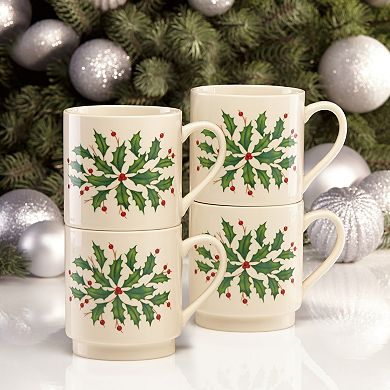 Lenox Hosting the Holidays 4-Piece Stackable Mug Set