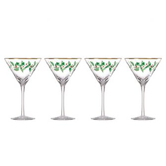 Lenox Holiday 4 pc Martini Glass Set