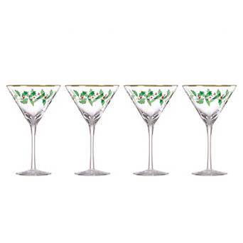 Lenox Holiday 4 pc Martini Glass Set