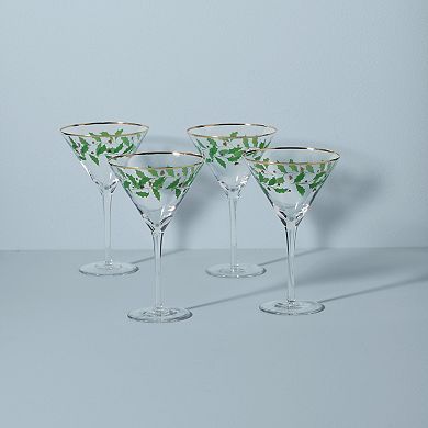 Lenox Holiday 4-Piece Martini Glass Set