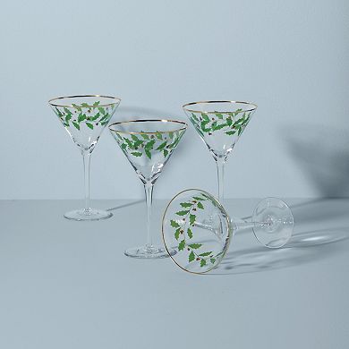 Lenox Holiday 4-Piece Martini Glass Set