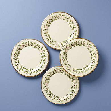 Lenox 4-Piece Holiday Dinnerware Dinner Plate Set