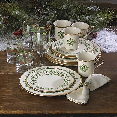 Lenox 4-Piece Holiday Dinnerware Dinner Plate Set