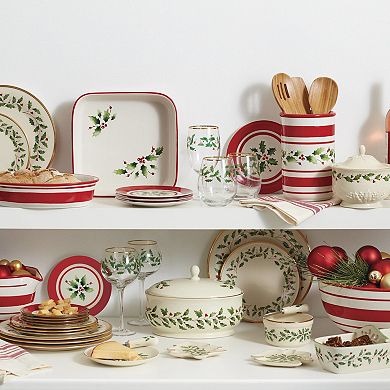 Lenox 4-Piece Holiday Dinnerware Dinner Plate Set