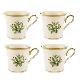 Lenox Holiday Mugs 4 pc Set