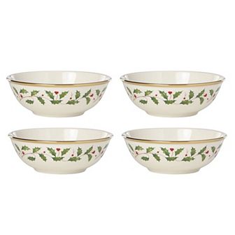 Lenox Holiday Dinnerware Place Setting Bowls 4 pc Set