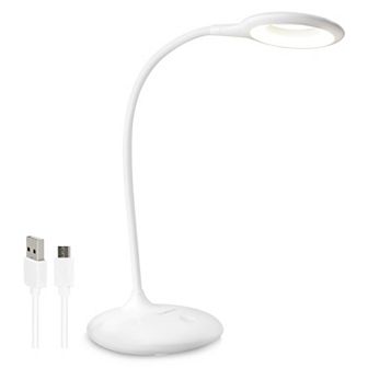 Led Desk Lamp, Usb Rechargeable Light For Home Office Touch Control Dimmable