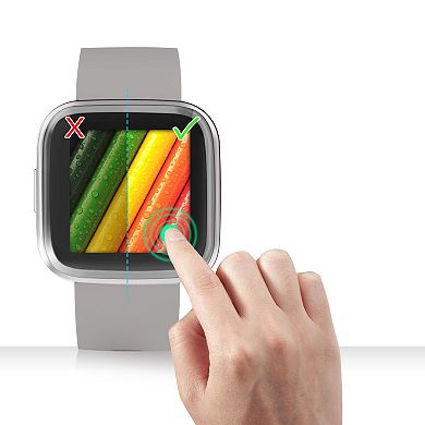 Insten Smartwatch Screen Protector Compatible W Fitbit Versa 2 Smartwatch, Clear