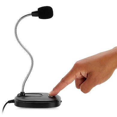 Omnidirectional Usb Microphone For Computer With Adjustable Gooseneck