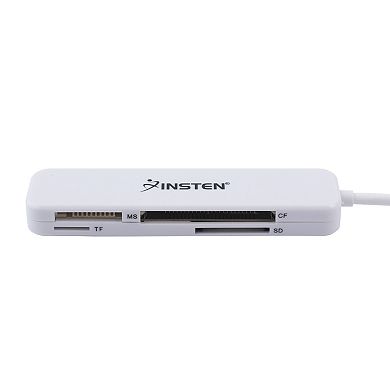 4 Slot Card Reader With Storage Pouch Compatible With Usb 3.0