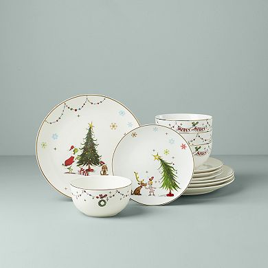 Lenox Merry Grinchmas 12-Piece Dinnerware Set