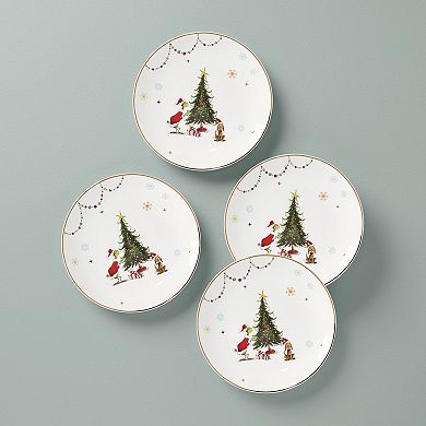 Lenox Dr. Seuss Merry Grinchmas 4-pc. Dinner Plates Set