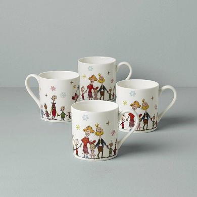 Lenox Dr. Seuss Merry Grinchmas 4-pc. Mug Set