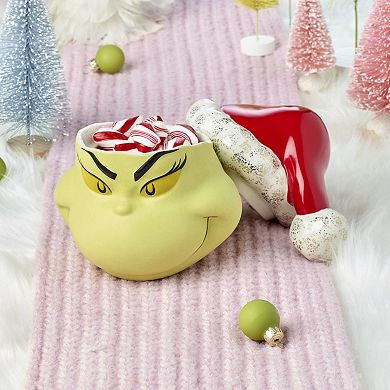 Lenox Dr. Seuss Merry Grinchmas Covered Candy Jar
