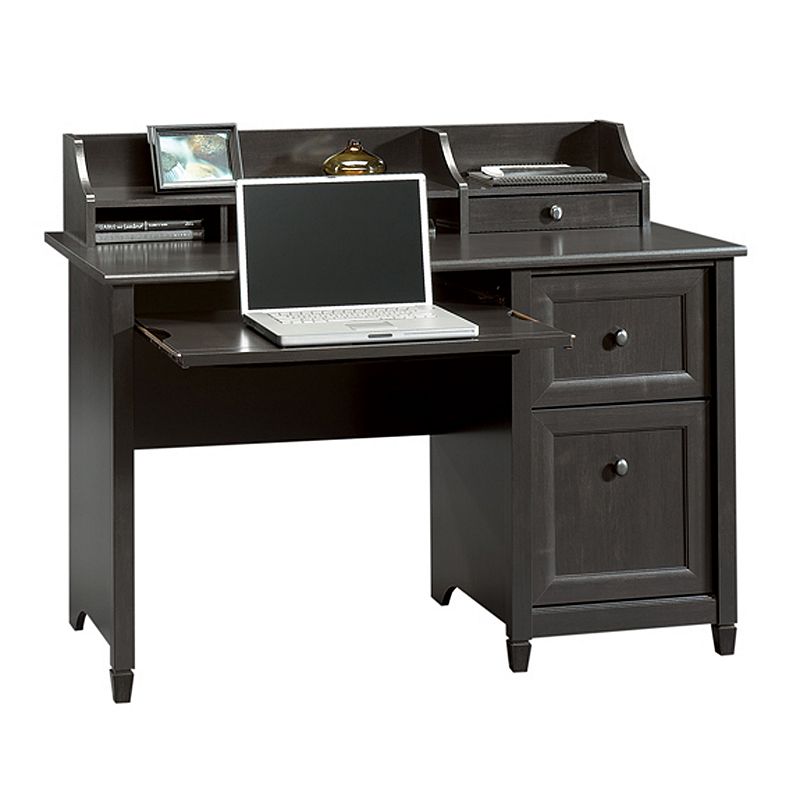 91396814 Sauder Edge Water Computer Desk, Black, Furniture sku 91396814