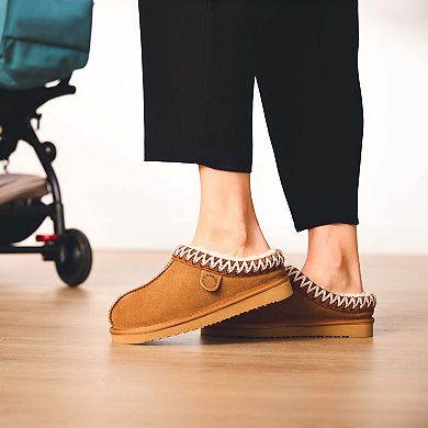 Dearfoams Fireside Greta Women's Genuine Shearling Clog Slippers
