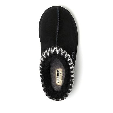 Dearfoams Fireside Greta Women's Genuine Shearling Clog Slippers