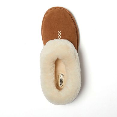 Dearfoams Fireside Adelaide Women's Shearling Clog Slippers