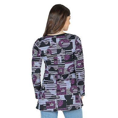 Women's 24Seven Comfort Apparel Printed Tunic Top