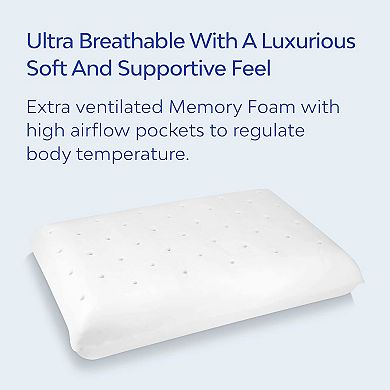 Mediflow Elite Memory Foam Water Pillow, Adjustable Pillow For Sleeping, Orthopedic Neck Pain Relief