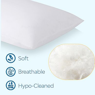 Mediflow Down Water Pillow, 75% Down Fill, Adjustable Pillow For Sleeping, Neck Pain Relief