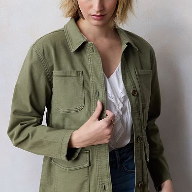 Women's LC Lauren Conrad Cinched Waist Cargo Jacket