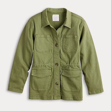 Women's LC Lauren Conrad Cinched Waist Cargo Jacket