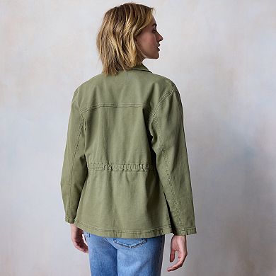 Women's LC Lauren Conrad Cinched Waist Cargo Jacket