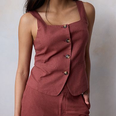 Women's LC Lauren Conrad Thin Strap Square Neck Vest