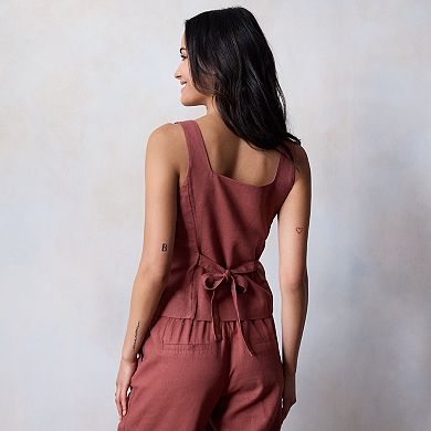 Women's LC Lauren Conrad Thin Strap Square Neck Vest