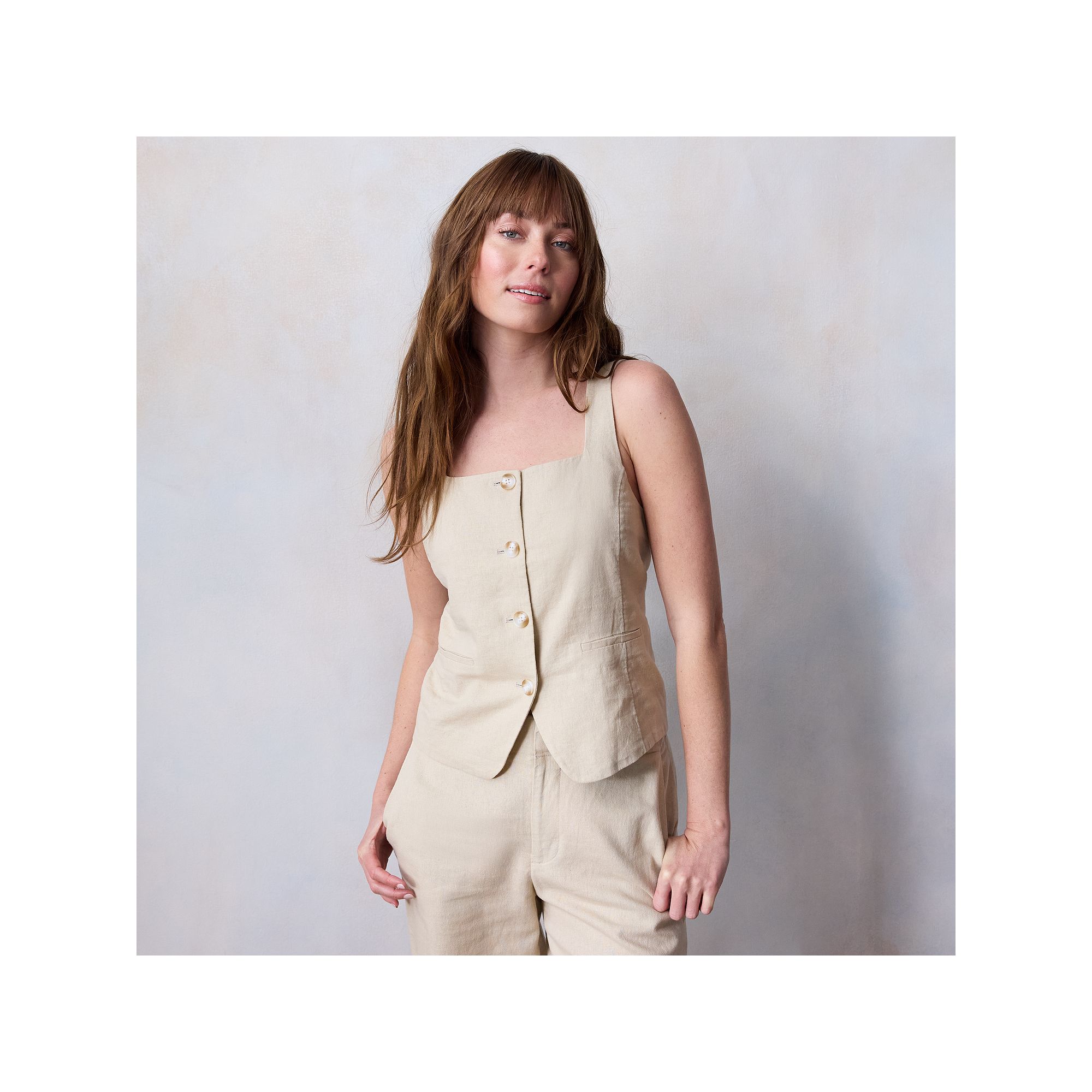 Womens LC Lauren Conrad Thin Strap Square Neck Vest, Size: XS, Academy Gre