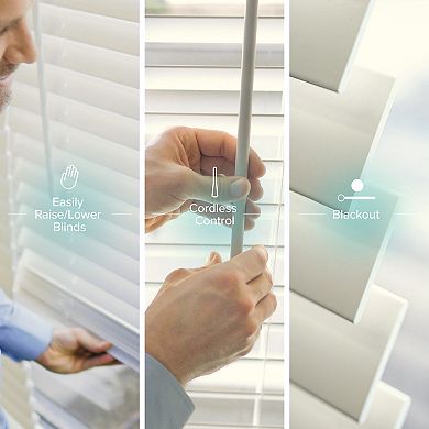 Chicology Cordless Faux Wood Blinds