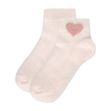 Girls' Welt Applique Anklet Socks