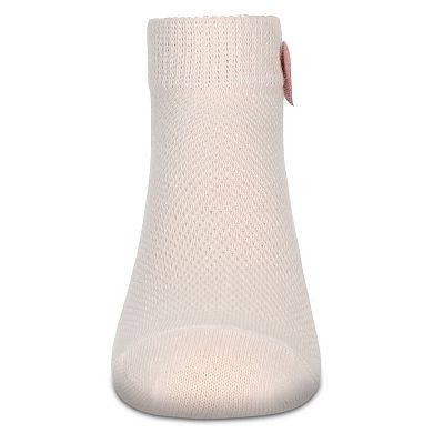 Girls' Welt Applique Anklet Socks