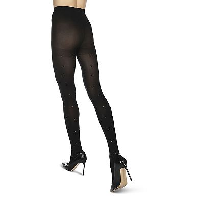 Diamond Studded Opaque Glam Tights