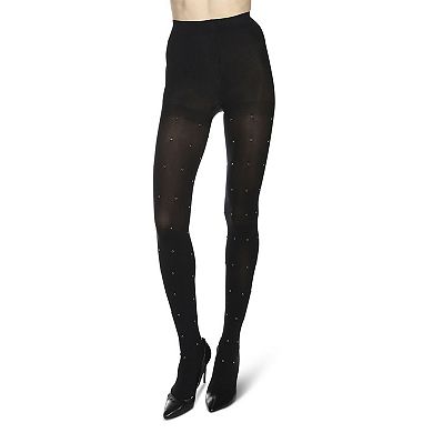 Diamond Studded Opaque Glam Tights