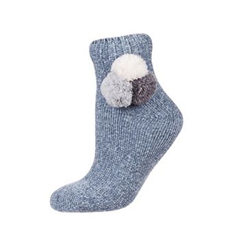 Embroidery In Bloom Chenille Shortie Socks