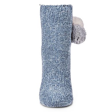 Embroidery In Bloom Chenille Shortie Socks