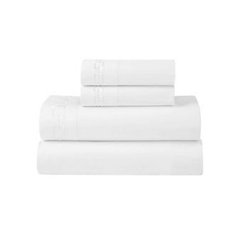 SUPERIOR Chain Links Cotton Embroidered Deep Pocket Bed Sheet Set