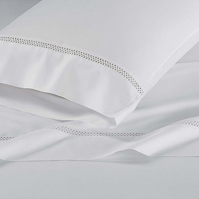 SUPERIOR Cross-Stitch Embroidered Deep Pocket Bed Sheet Set