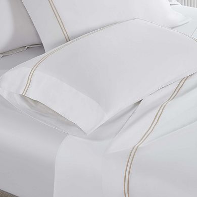 SUPERIOR Spring Bloom Two-Line Embroidered Deep Pocket Bed Sheet Set