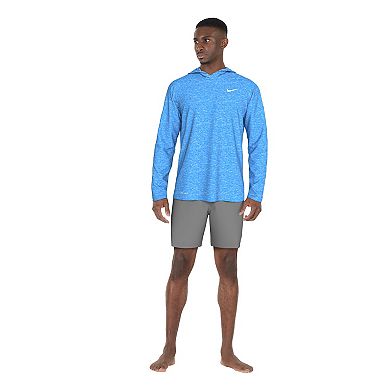 Men's Nike Heather Long Sleeve Hooded Hydroguard Shirt